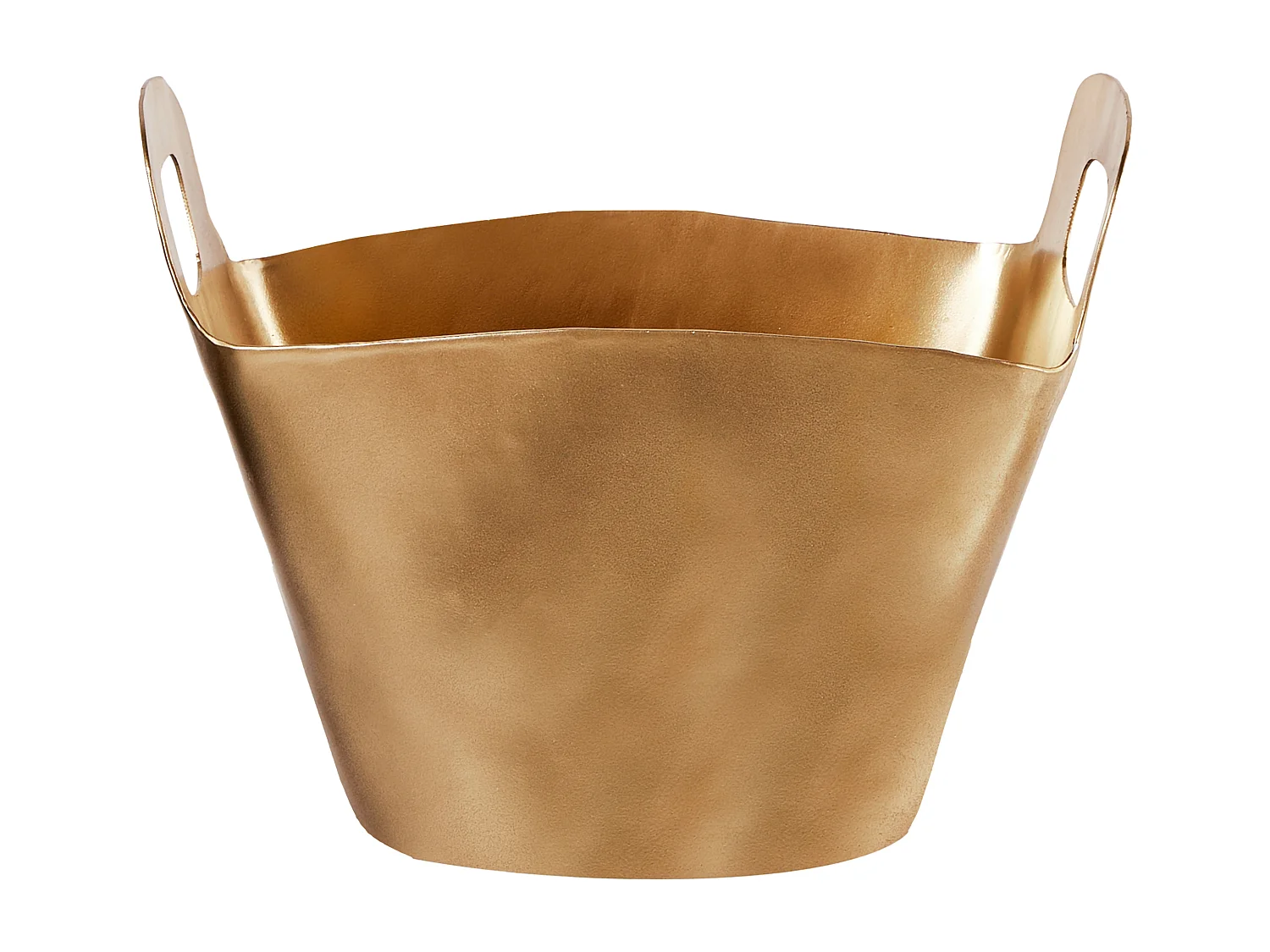 Sektkühler aus Aluminium in Gold mit 2 praktischen Griffen Glamour Look Sunbat