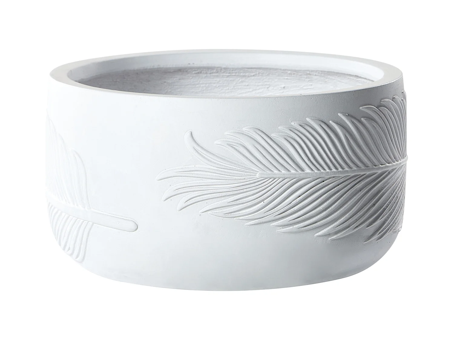 Vaso per piante FTERO Ceramica 43 cm Bianco sporco