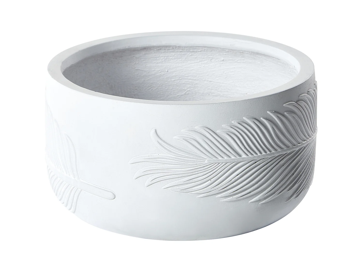 Vaso per piante FTERO Ceramica 43 cm Bianco sporco
