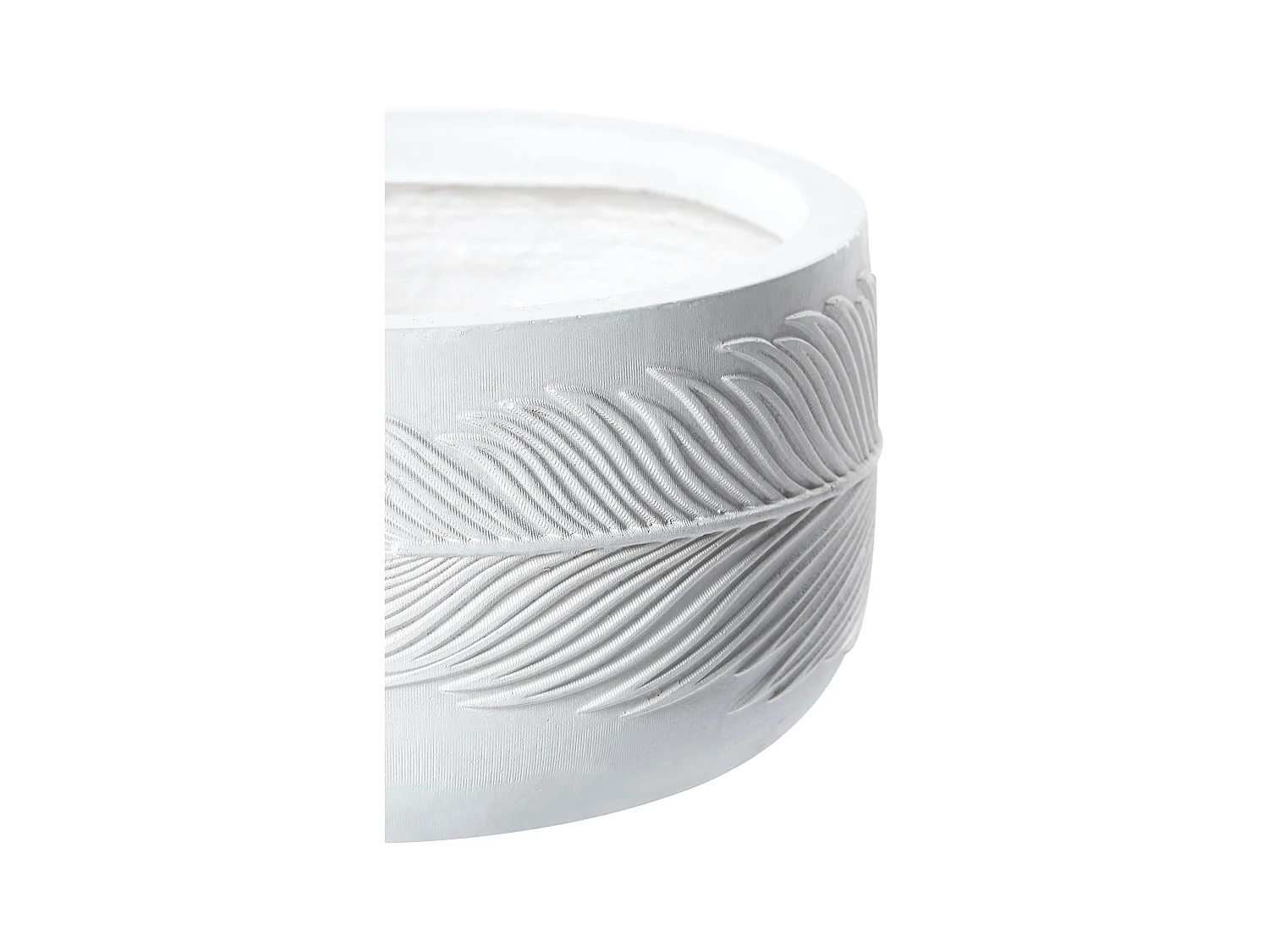 Vaso per piante FTERO Ceramica 43 cm Bianco sporco