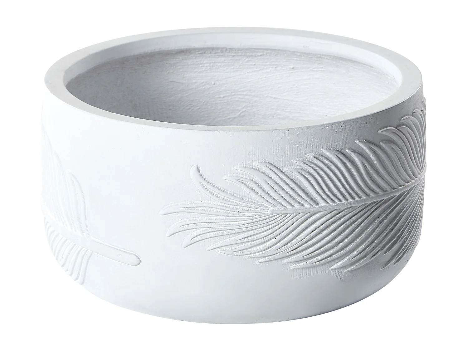 Cache-pot FTERO 43 cm Blanc cassé