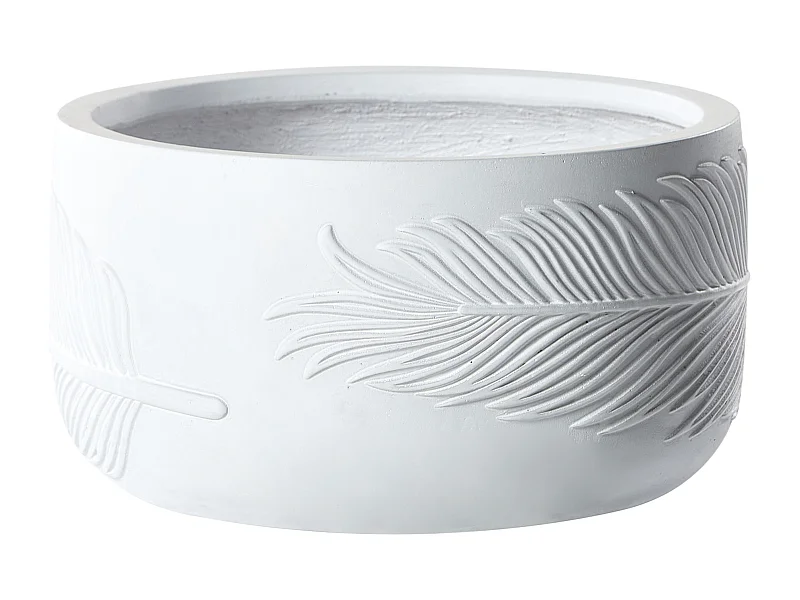 Cache-pot FTERO 43 cm Blanc cassé