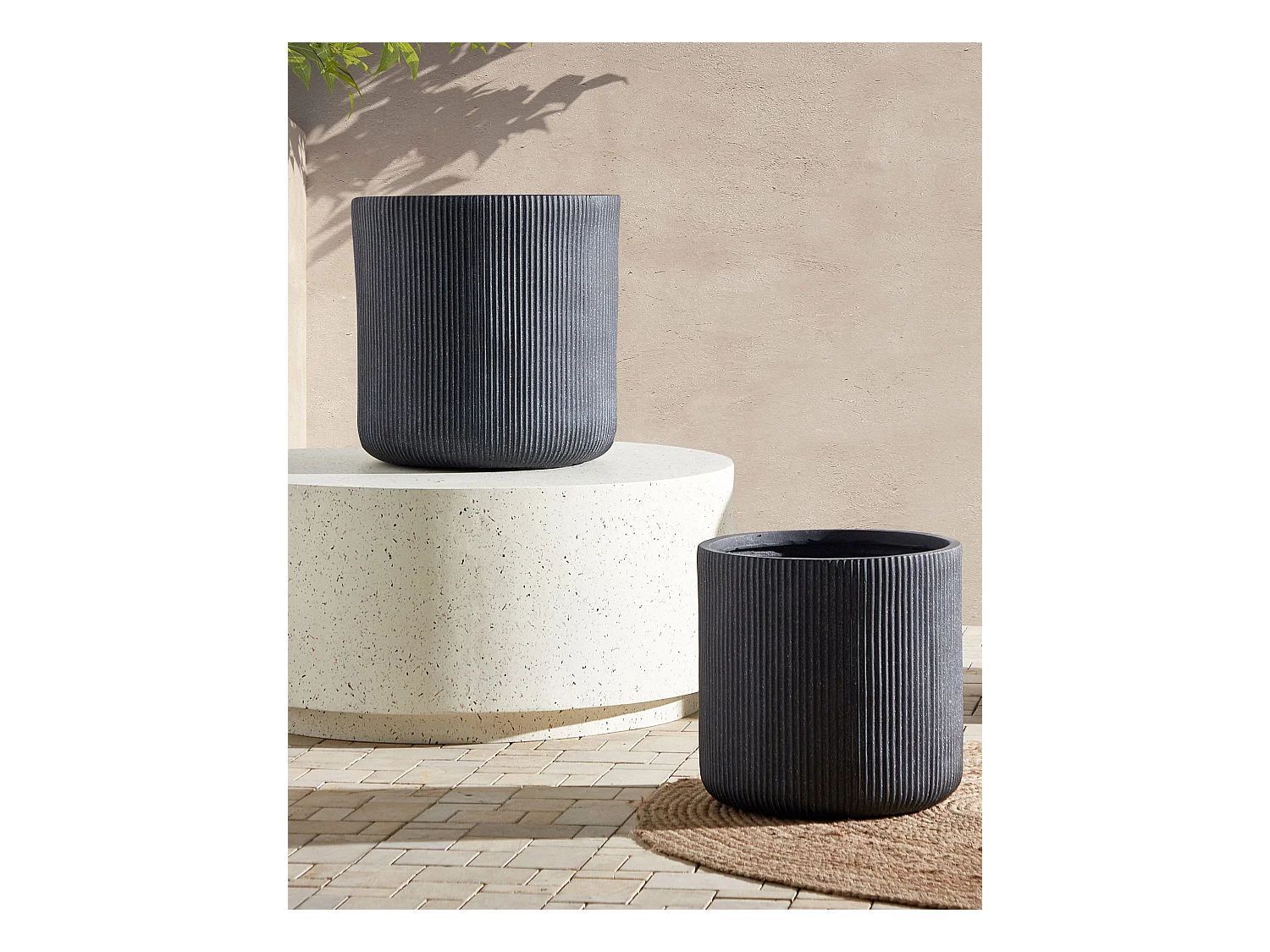 Cache-pot OREOI 37 cm Gris graphite