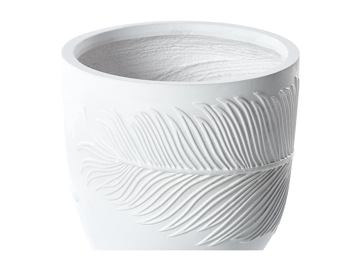 Blumenkübel FTERO Keramik 28 cm Cremeweiss