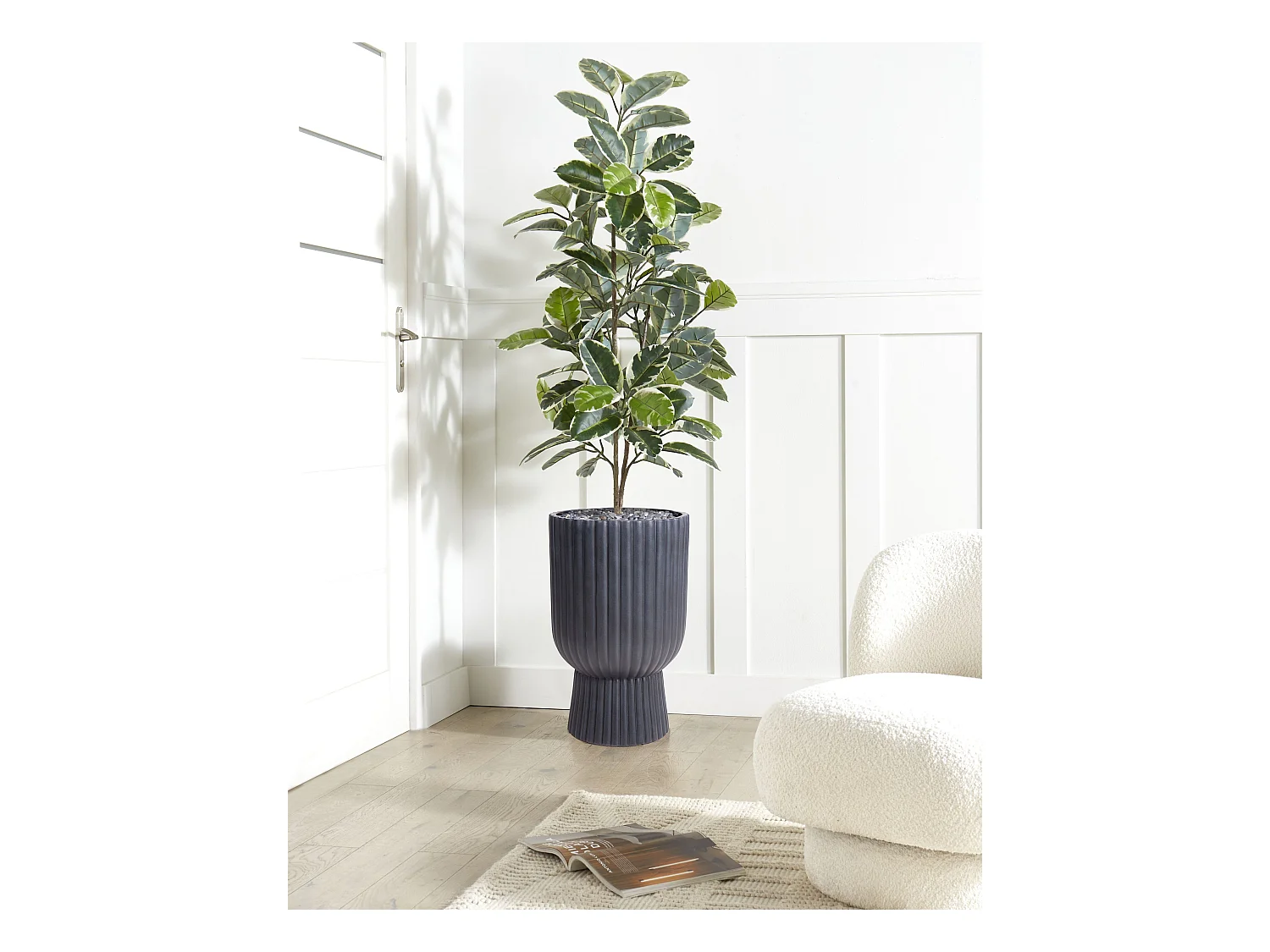 Cache-pot TAXODIUM 34 cm Gris graphite