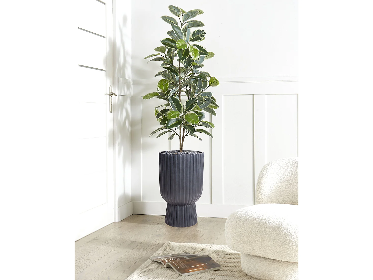 Cache-pot TAXODIUM 34 cm Gris graphite