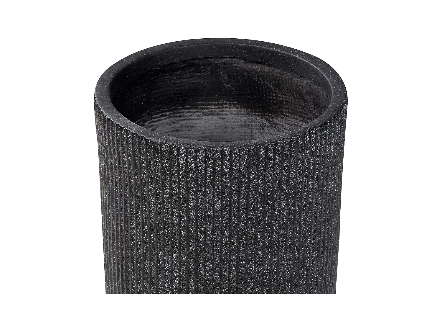 Blumenkübel EANTIO Keramik 30 cm Schwarz