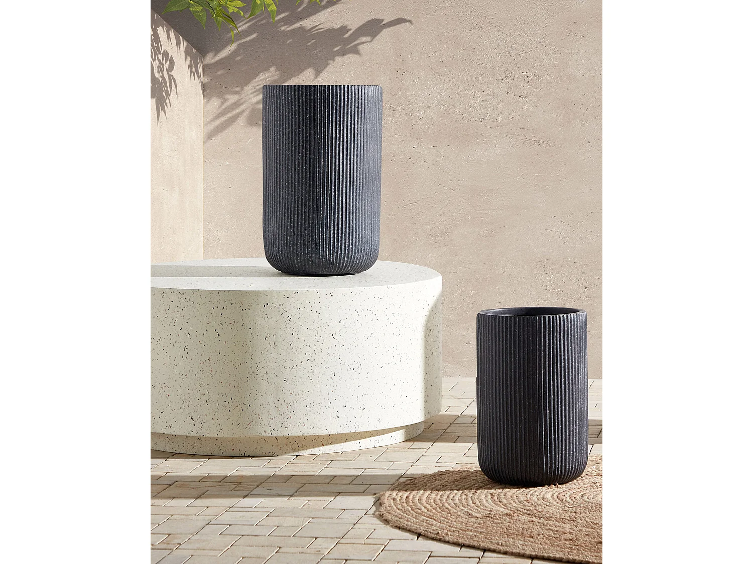 Cache-pot EANTIO Céramique 30 cm Noir
