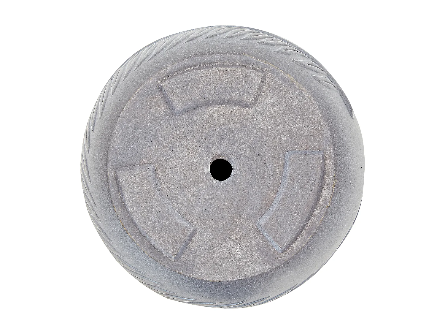 Maceta FTERO Cerámica 42 cm Gris