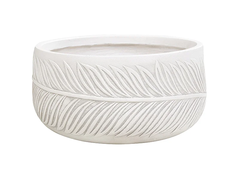 Blumenkübel FTERO Keramik 35 cm Cremeweiss