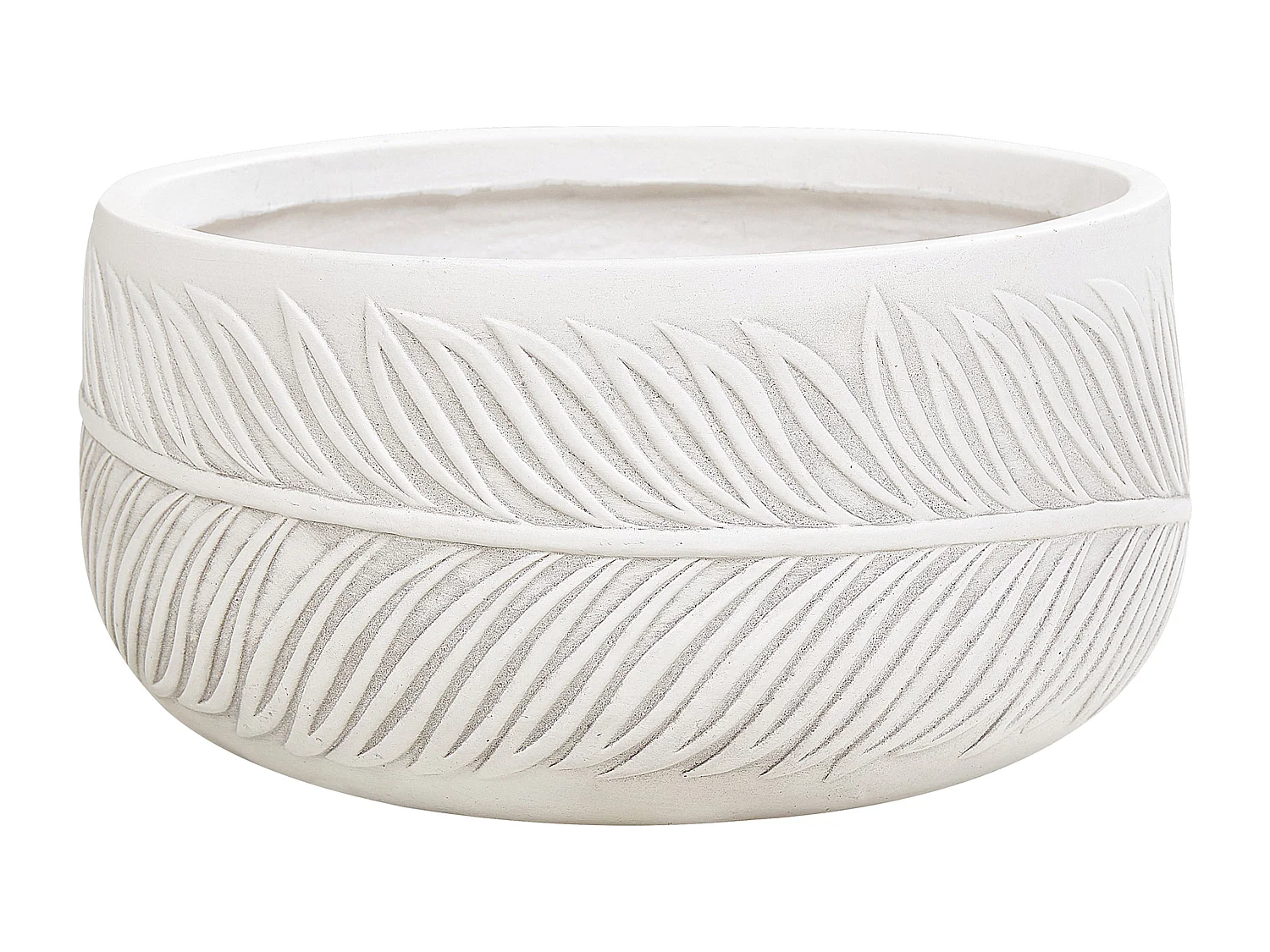 Cache-pot FTERO Céramique 35 cm Blanc cassé