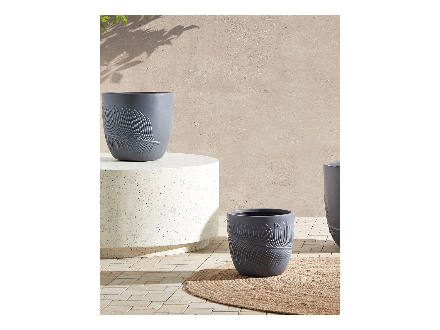 Cache-pot FTERO 28 cm Gris