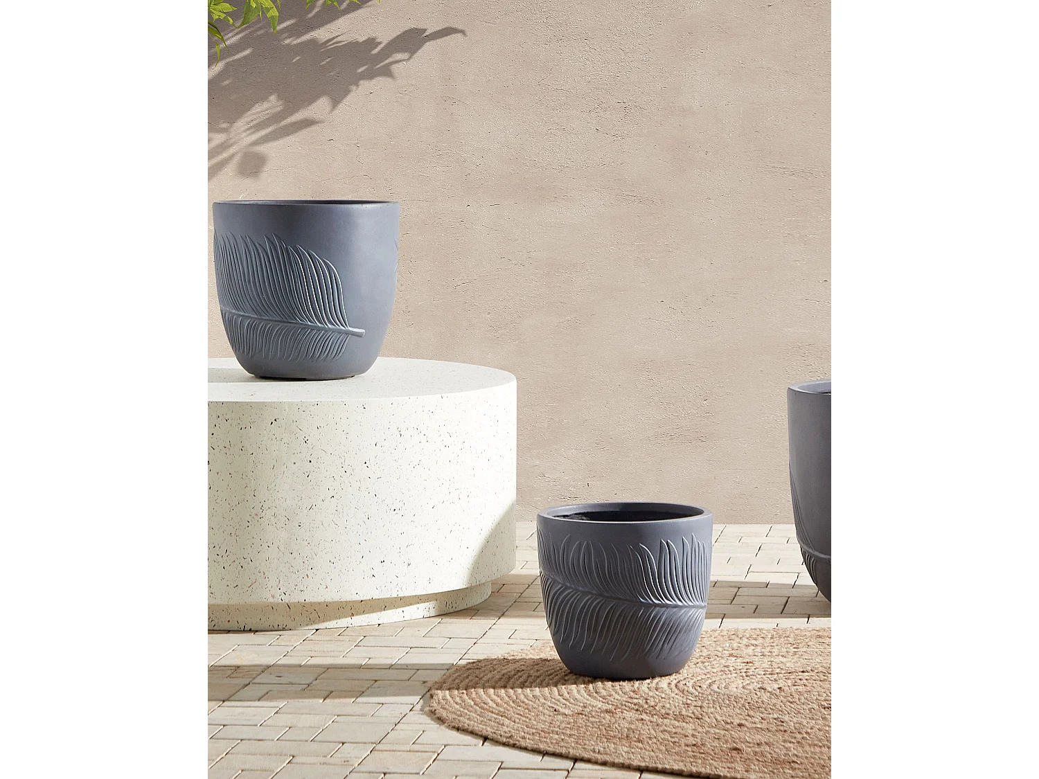 Cache-pot FTERO 28 cm Gris