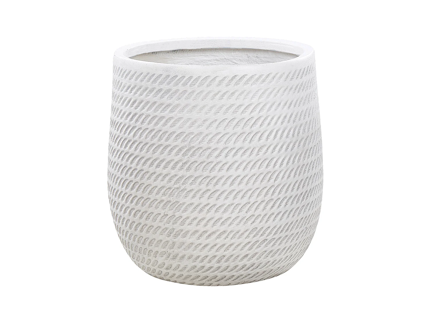 Blumenkübel LIVADIA Stein 39 cm Cremeweiss
