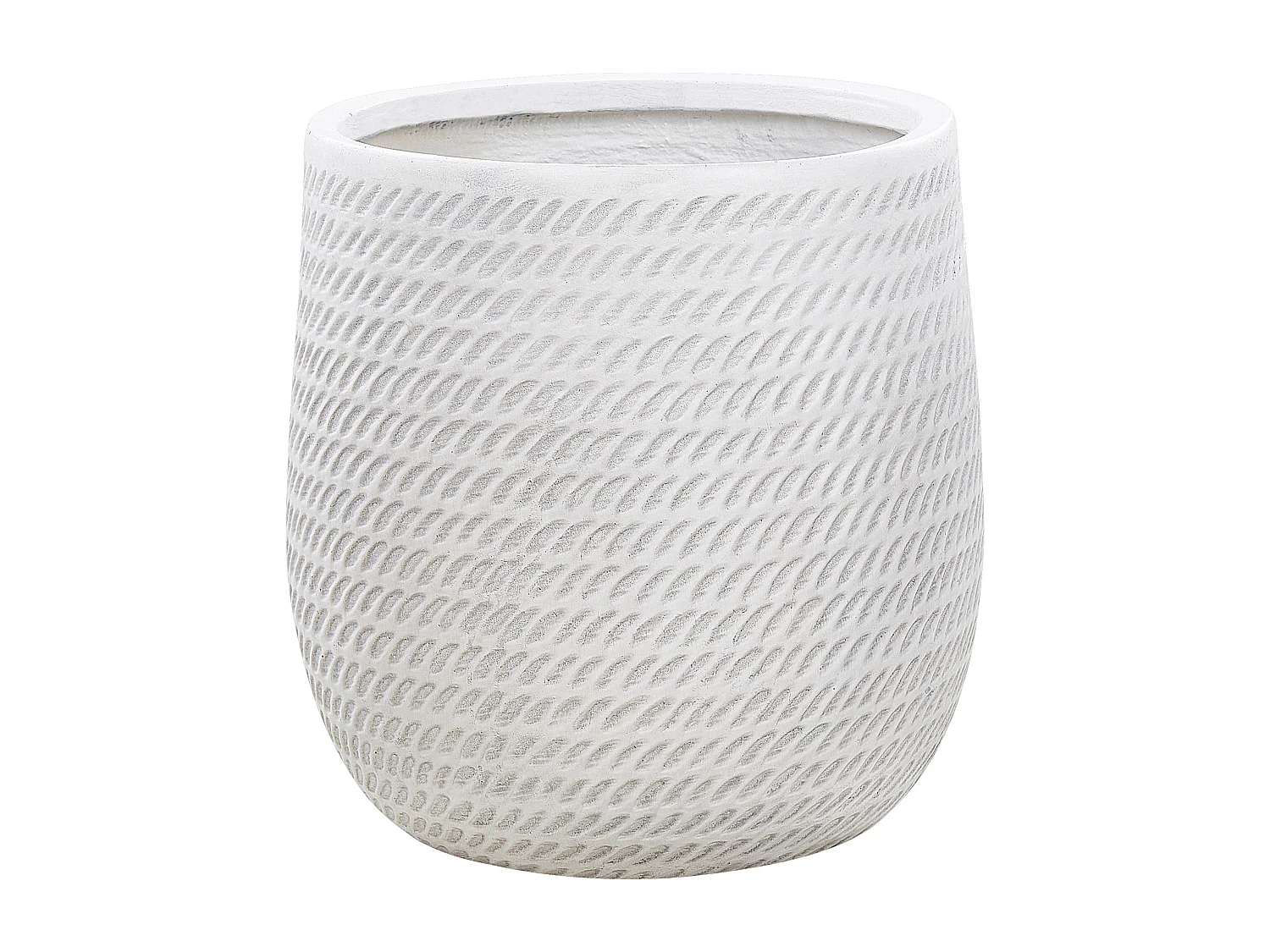 Cache-pot LIVADIA Pierre 39 cm Blanc cassé