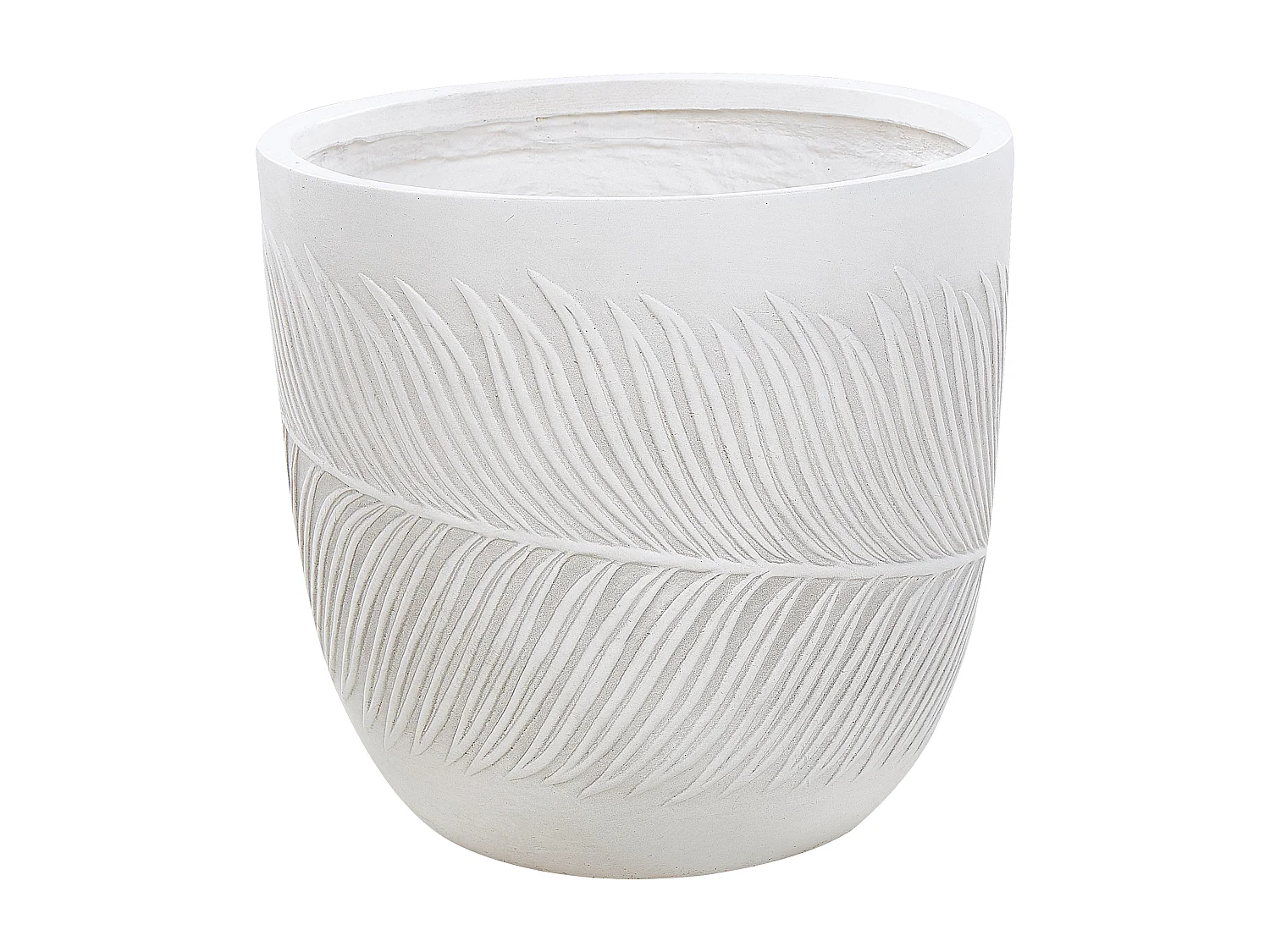 Maceta FTERO Cerámica 42 cm Blanco crema