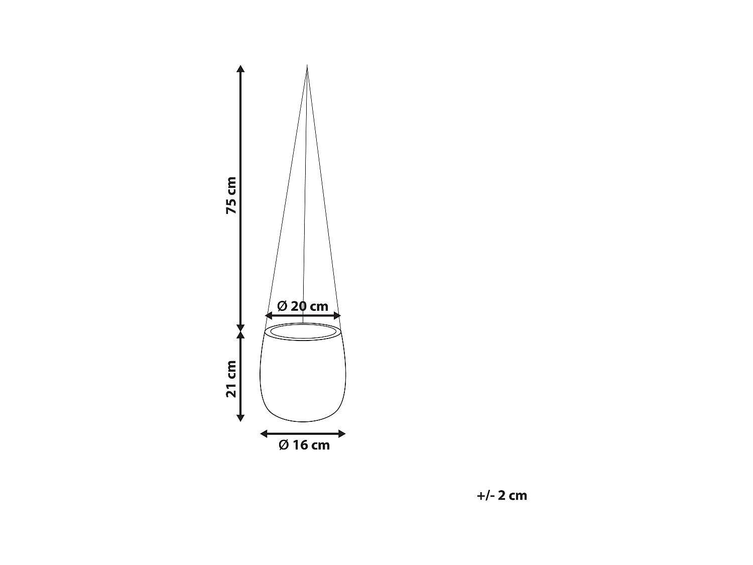 Blumenkübel LIVADIA Stein 20 cm Olivgrün