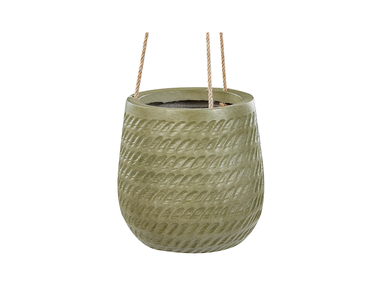 Blumenkübel LIVADIA Stein 20 cm Olivgrün