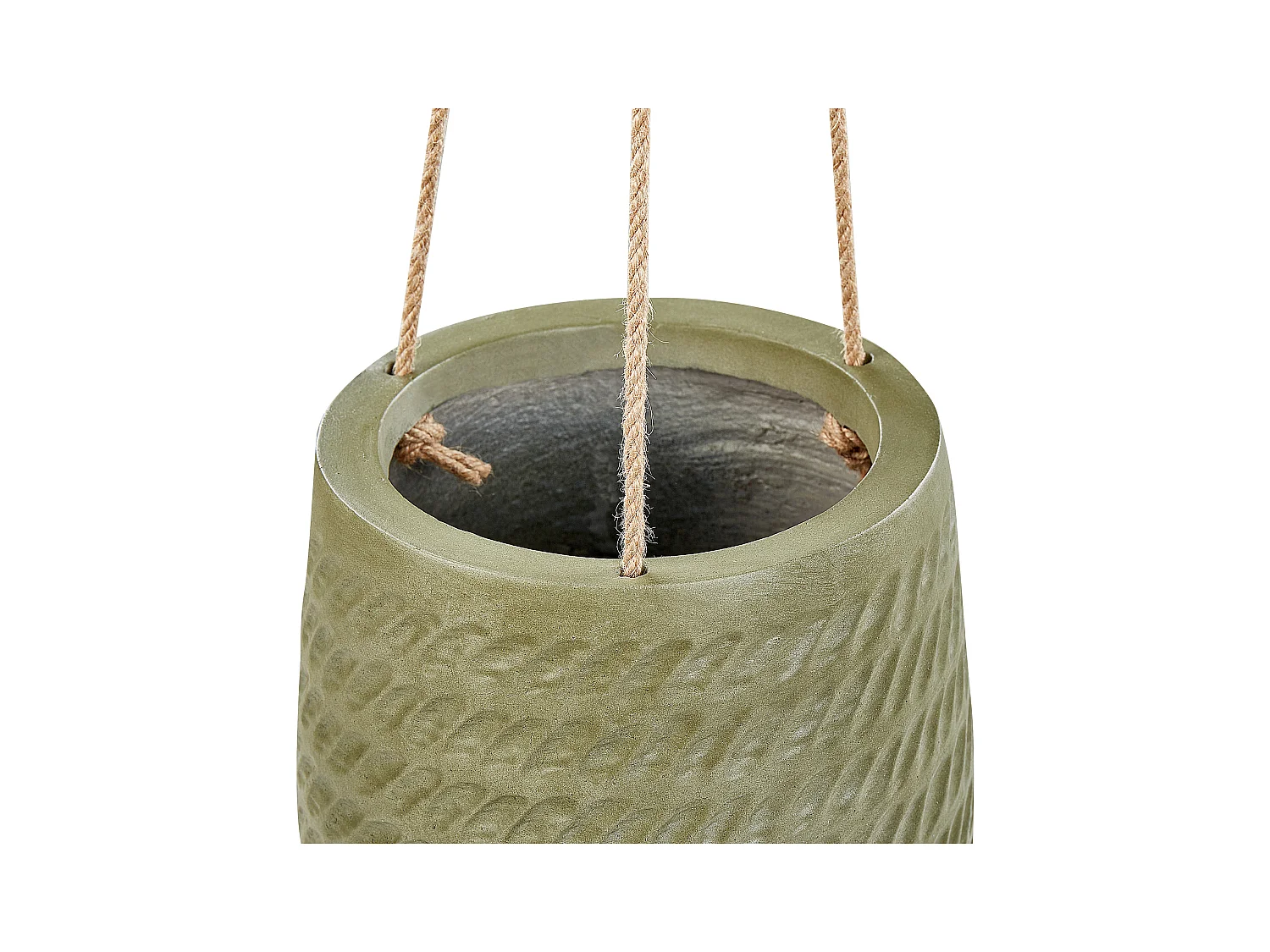 Blumenkübel LIVADIA Stein 20 cm Olivgrün