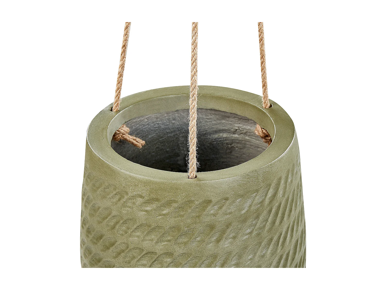 Bloempot LIVADIA Steen 20 cm Olijfgroen