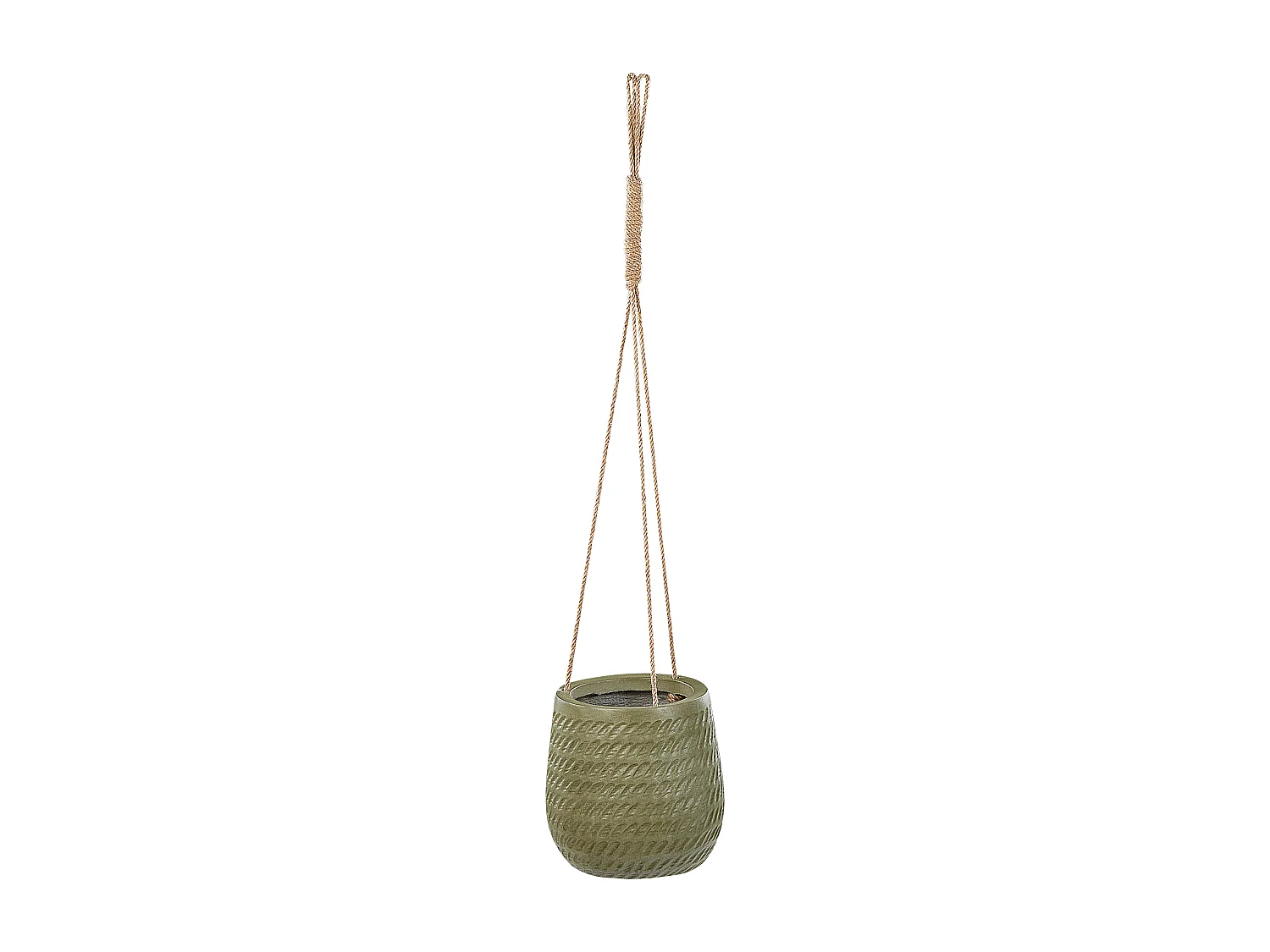 Bloempot LIVADIA Steen 20 cm Olijfgroen