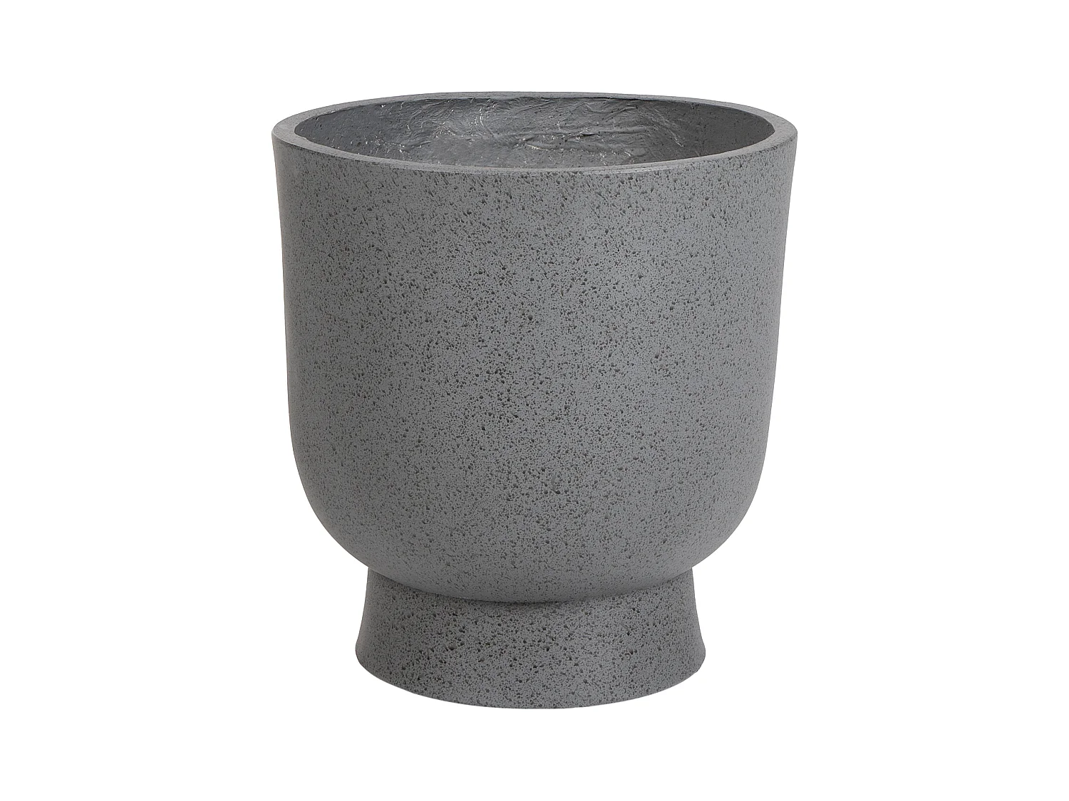 Cache-pot GINKGO 36 cm Effet béton gris