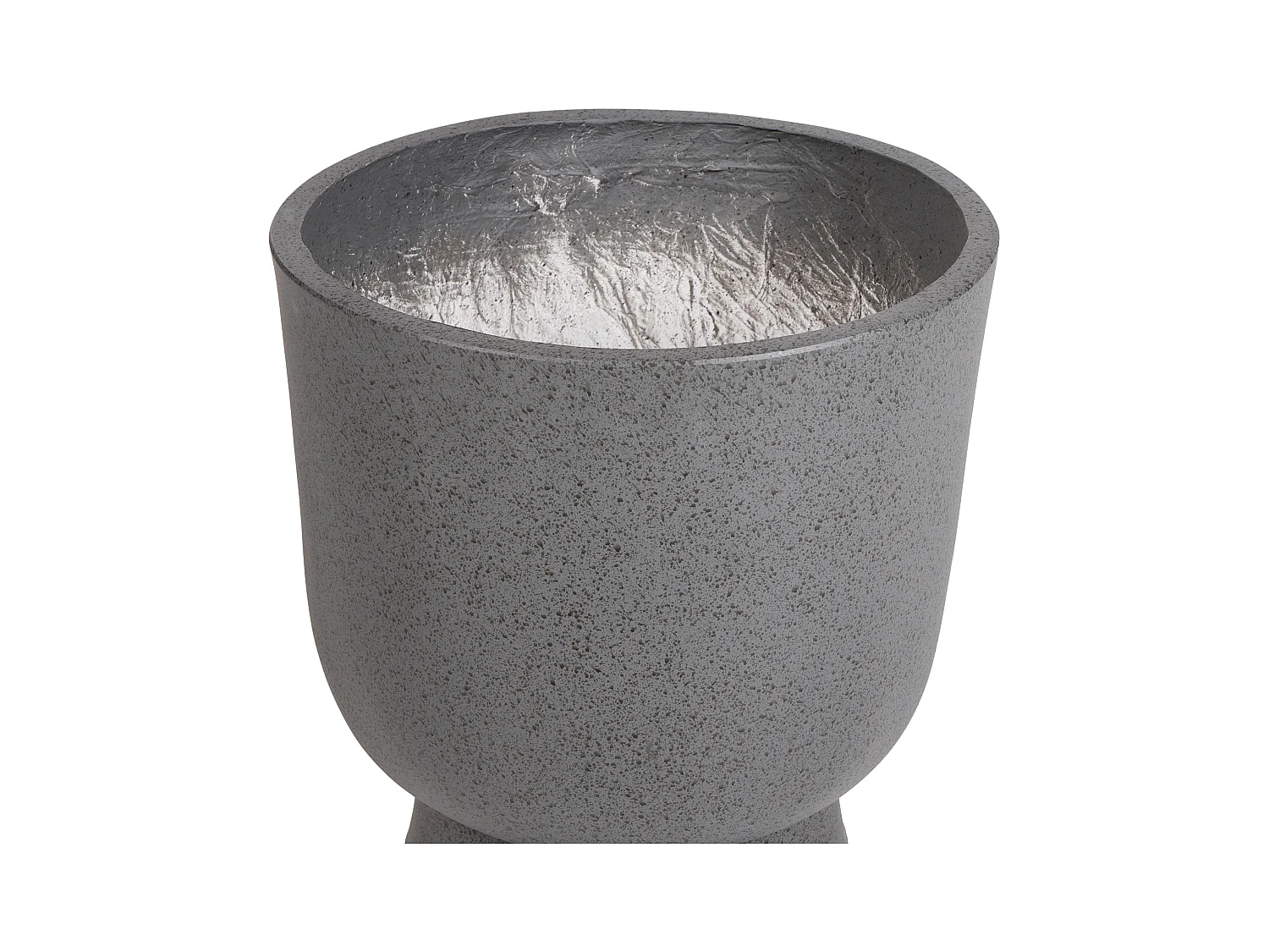 Cache-pot GINKGO 36 cm Effet béton gris