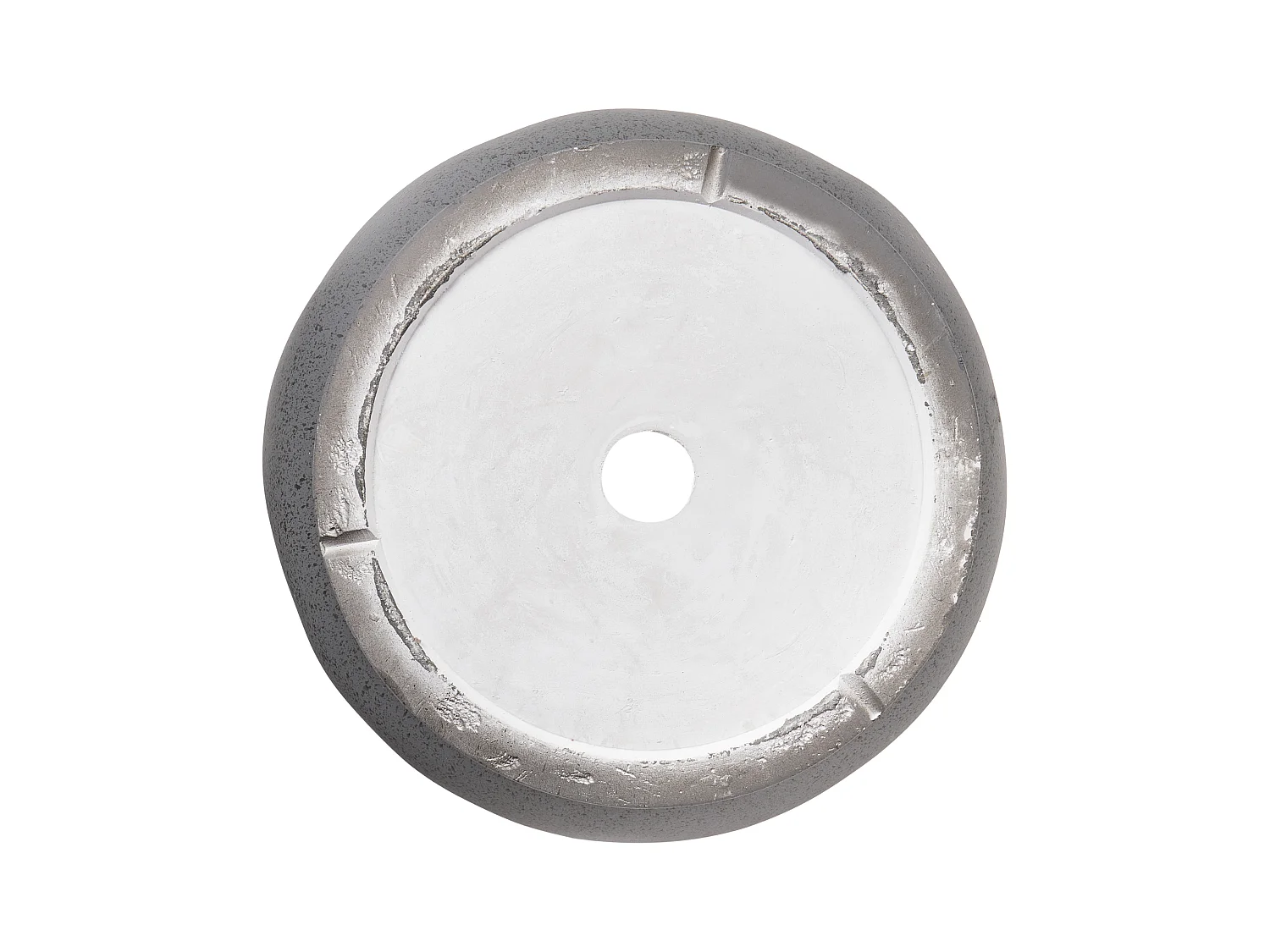 Cache-pot GINKGO 36 cm Effet béton gris