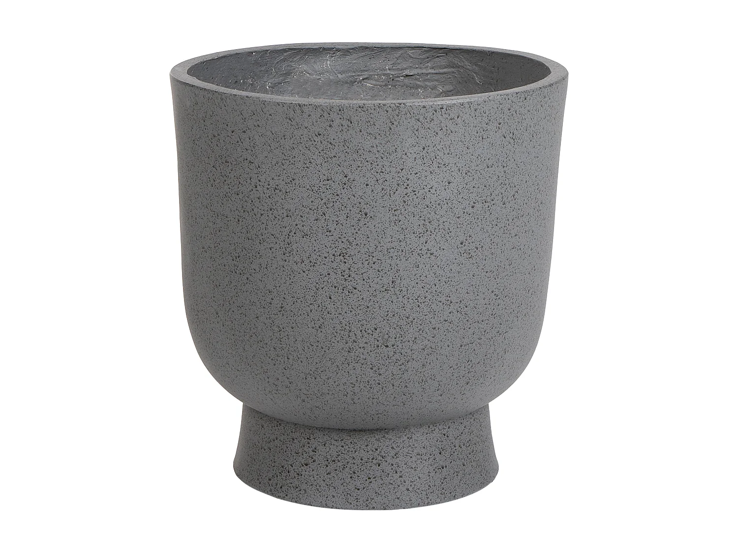 Cache-pot GINKGO 36 cm Effet béton gris