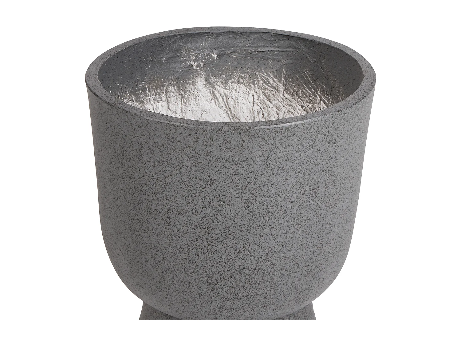 Cache-pot GINKGO 36 cm Effet béton gris