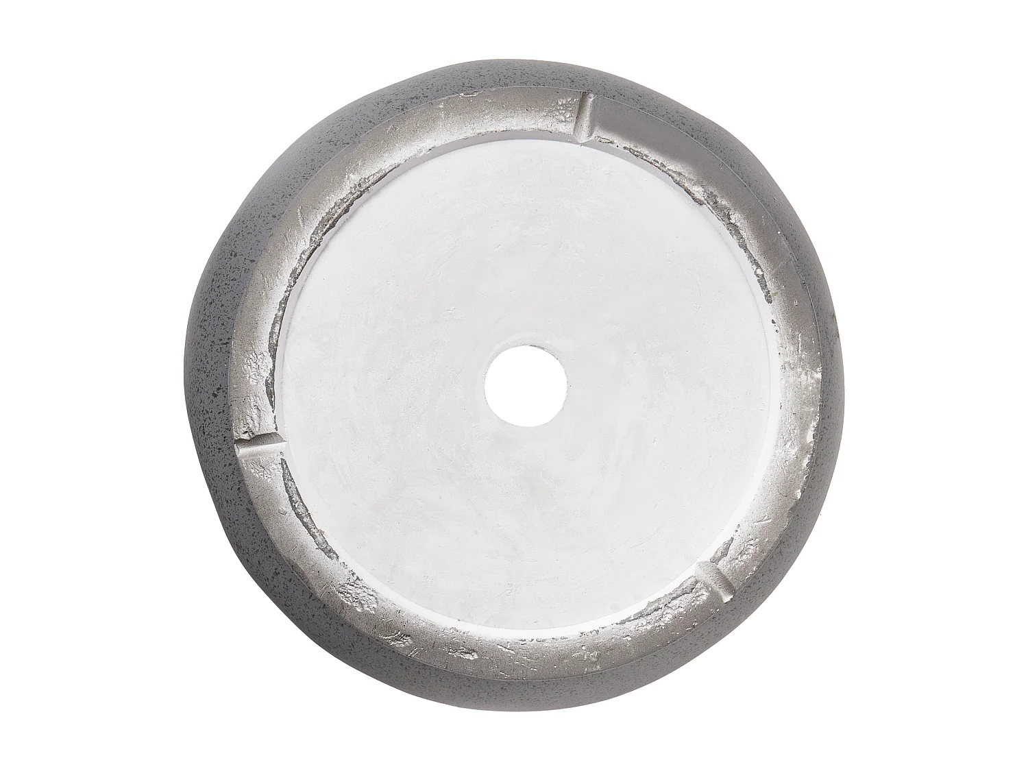 Cache-pot GINKGO 36 cm Effet béton gris