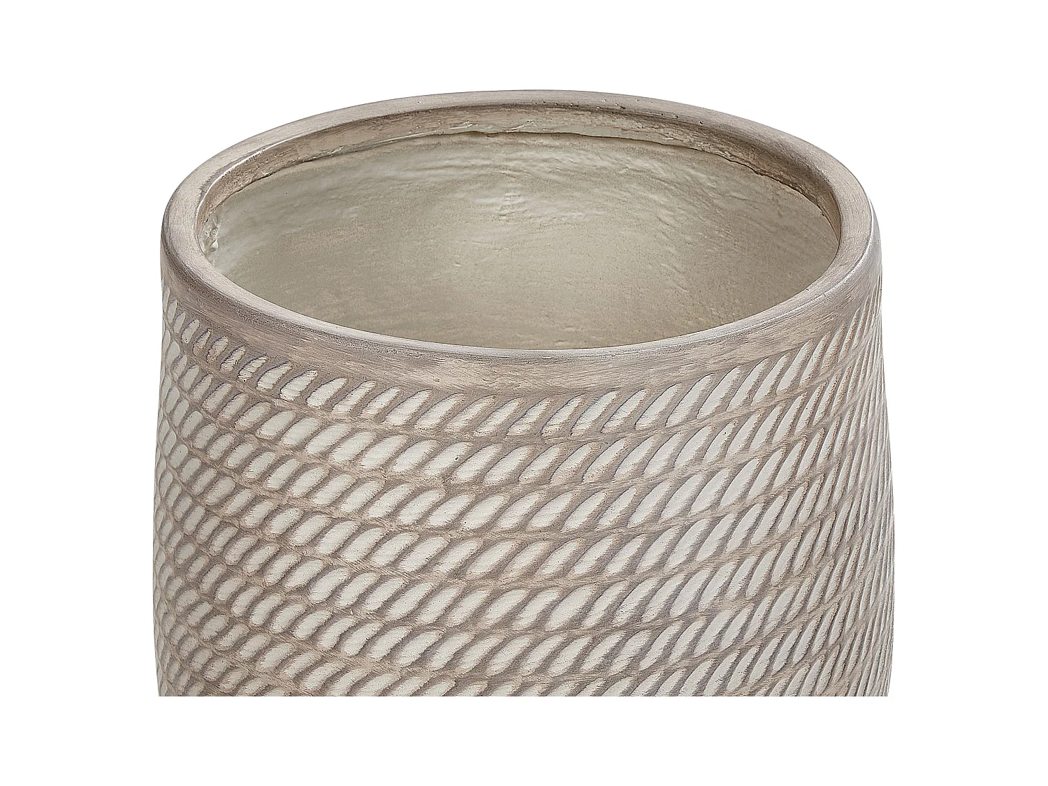 Blumenkübel LIVADIA Stein 39 cm Taupe