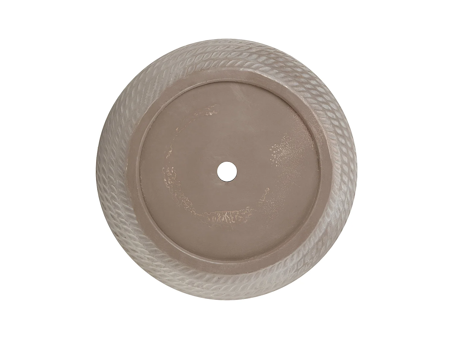 Blumenkübel LIVADIA Stein 39 cm Taupe