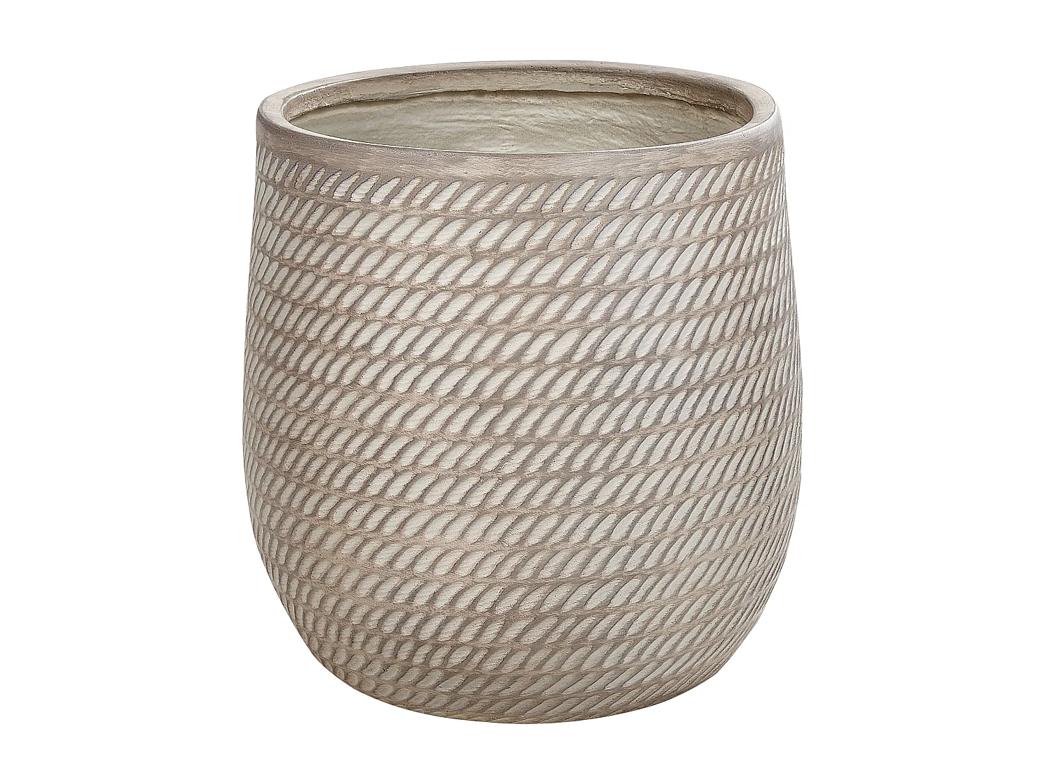 Vaso per piante LIVADIA Pietra 39 cm Tortora