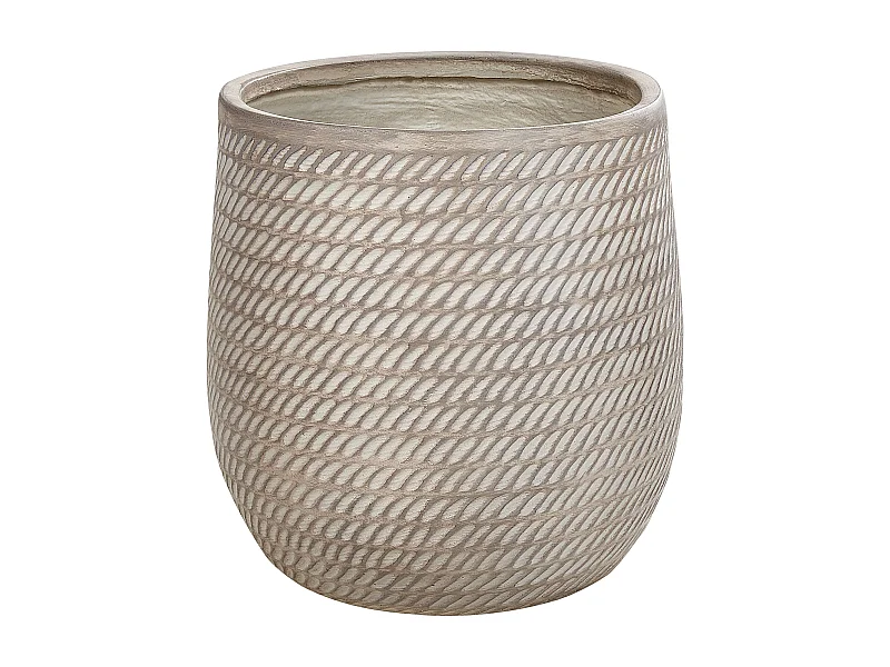 Vaso per piante LIVADIA Pietra 39 cm Tortora