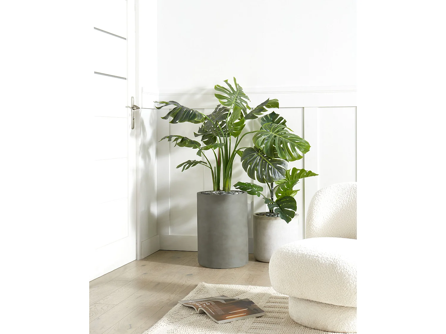 Cache-pot EUCOMMIA 36 cm Gris