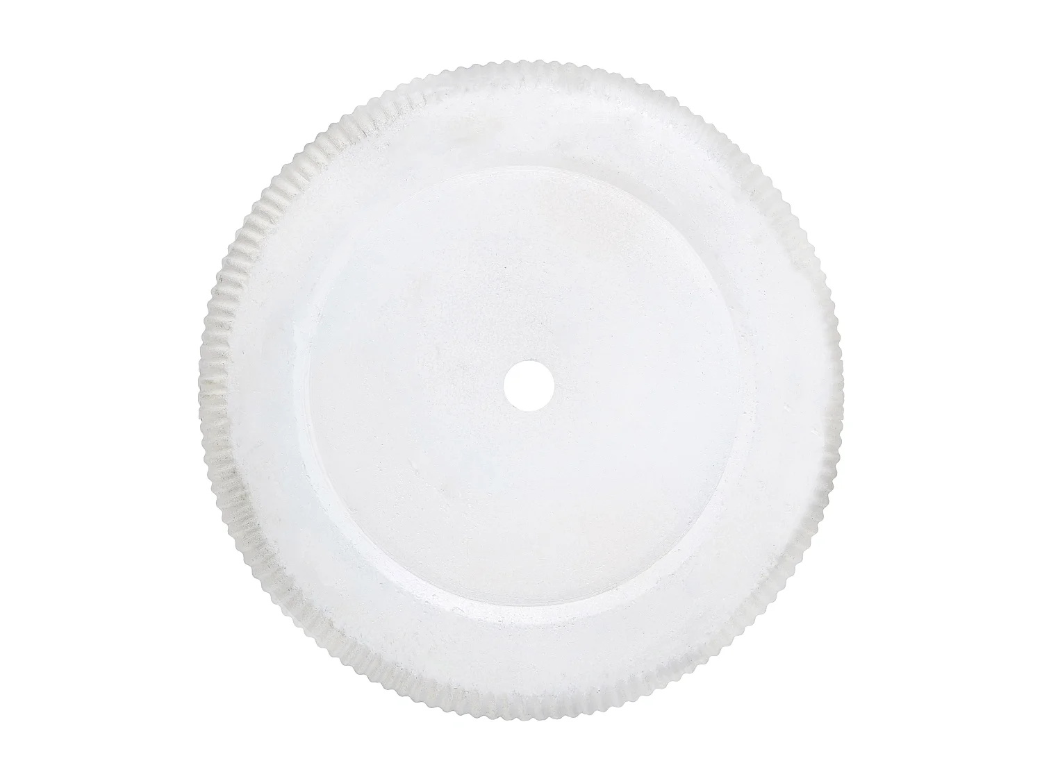 Blumenkübel OREOI Keramik 37 cm Cremeweiss