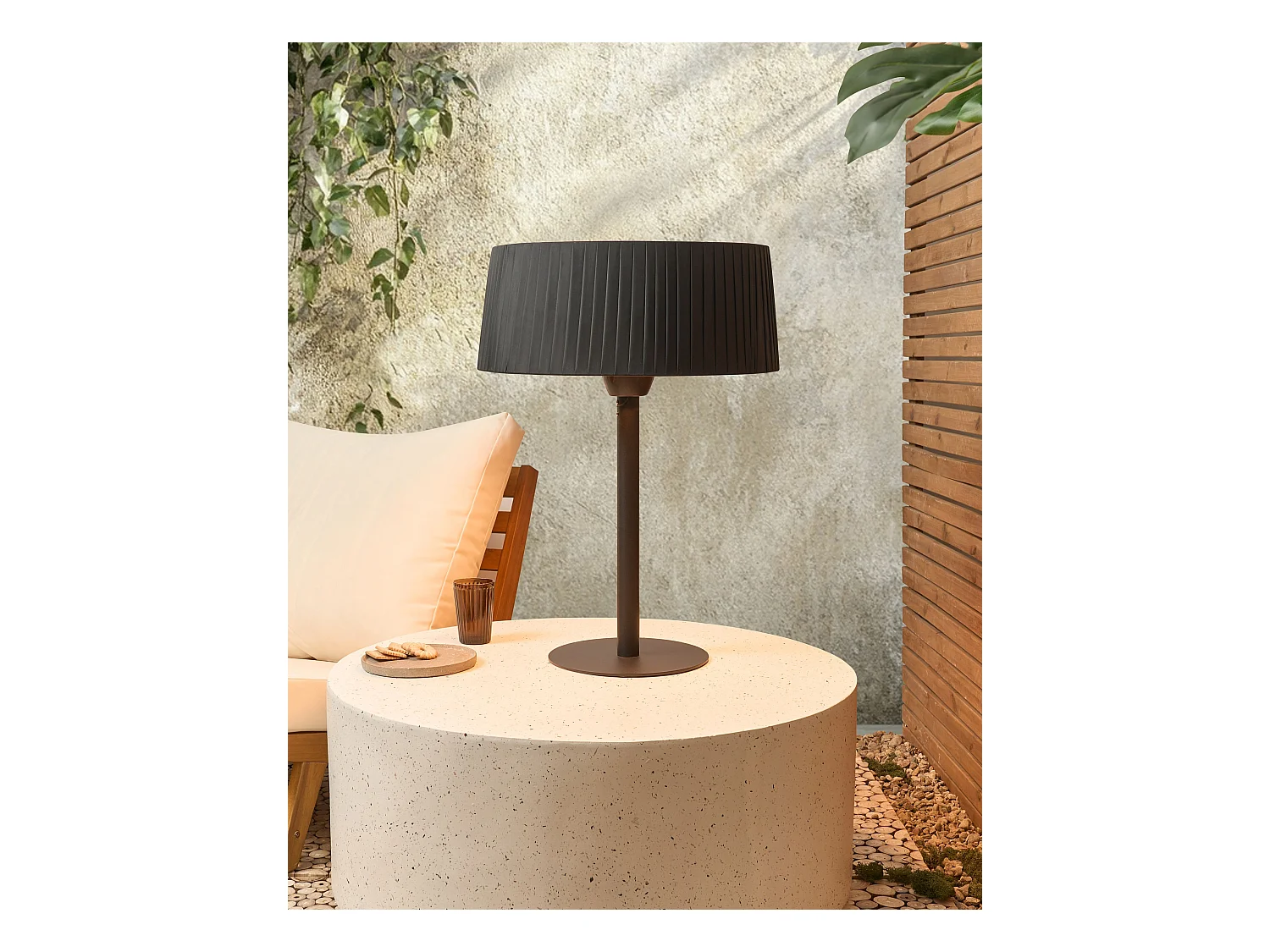 Chauffage de terrasse infrarouge autoportant OLLERIA 1500 W Noir