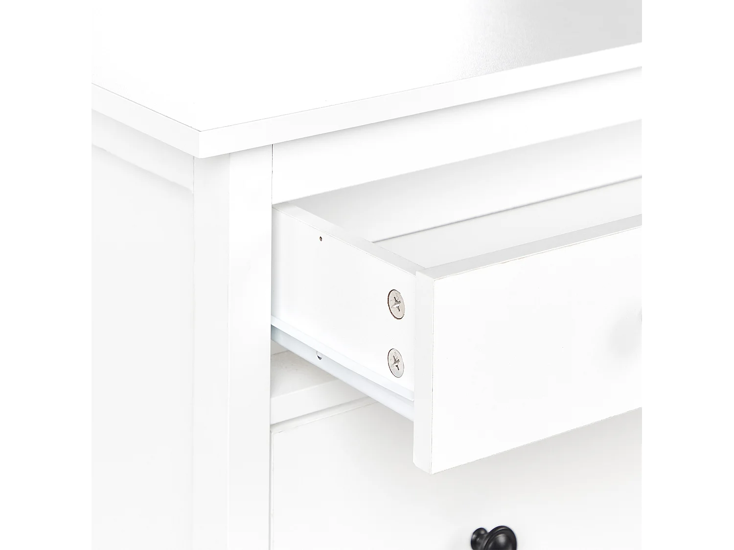 Schuhaufbewahrungsschrank 2 Klapptüren MDF Bis zu 10 Paar Schuhe Weiß Gibson