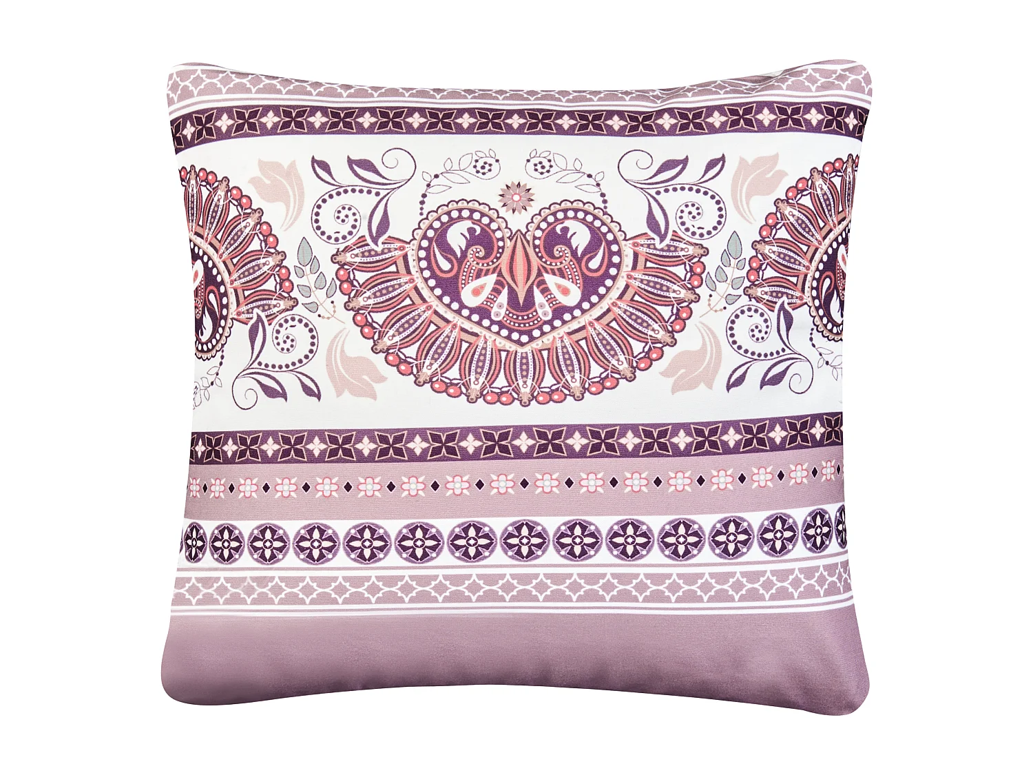 Lot de 2 coussins d'extérieur TVISTA Motif oriental 45 x 45 cm Pourpre