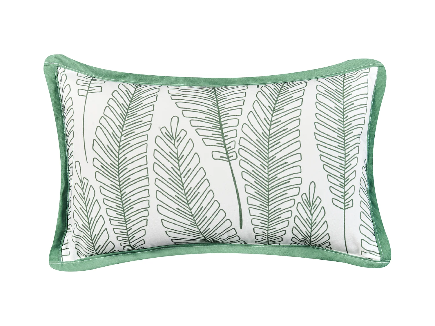 Set di 2 cuscini da esterno MEADOW Trama di piante 30 x 50 cm Verde