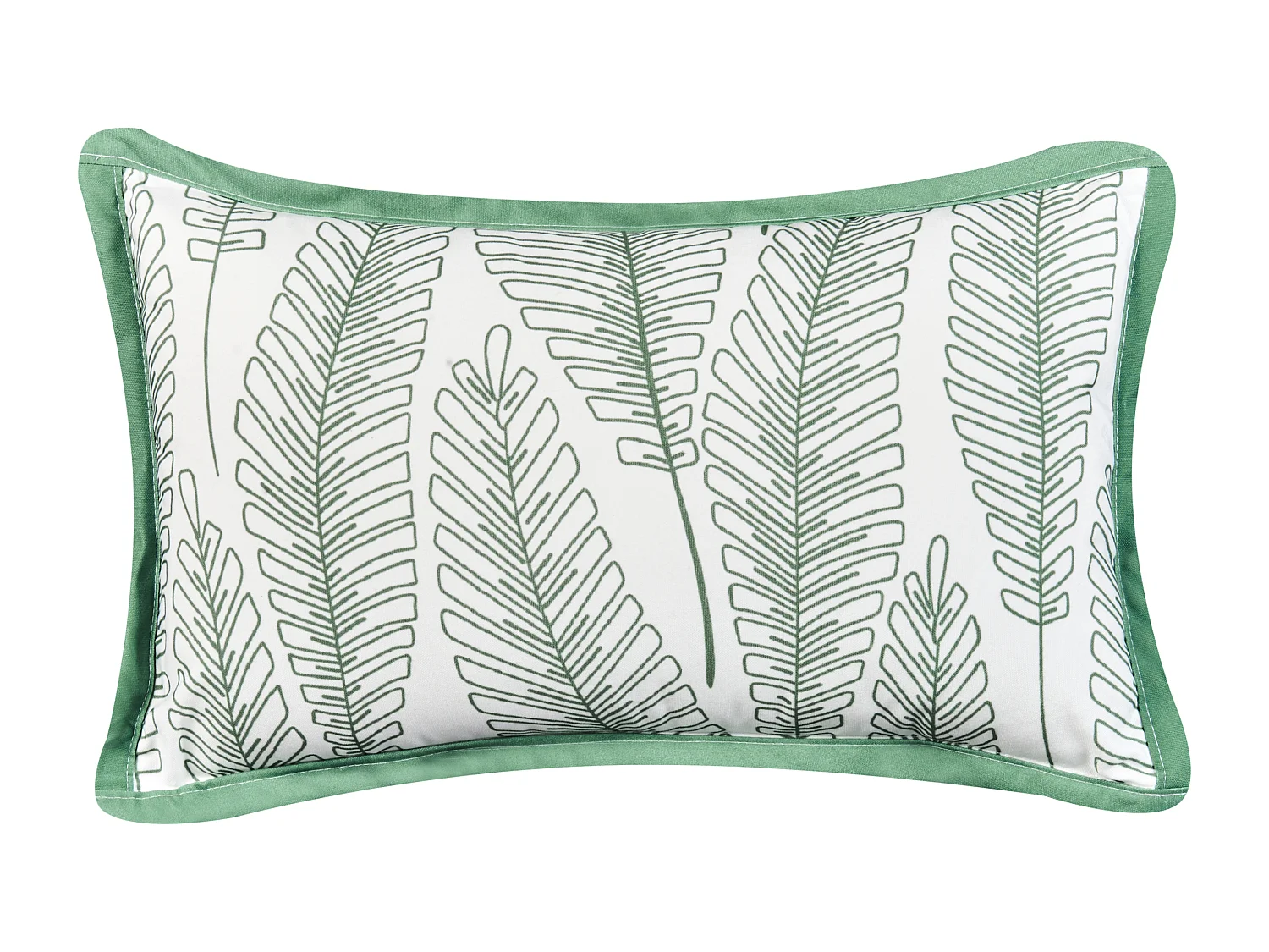 Lot de 2 coussins d'extérieur MEADOW Motif de plante 30 x 50 cm Vert