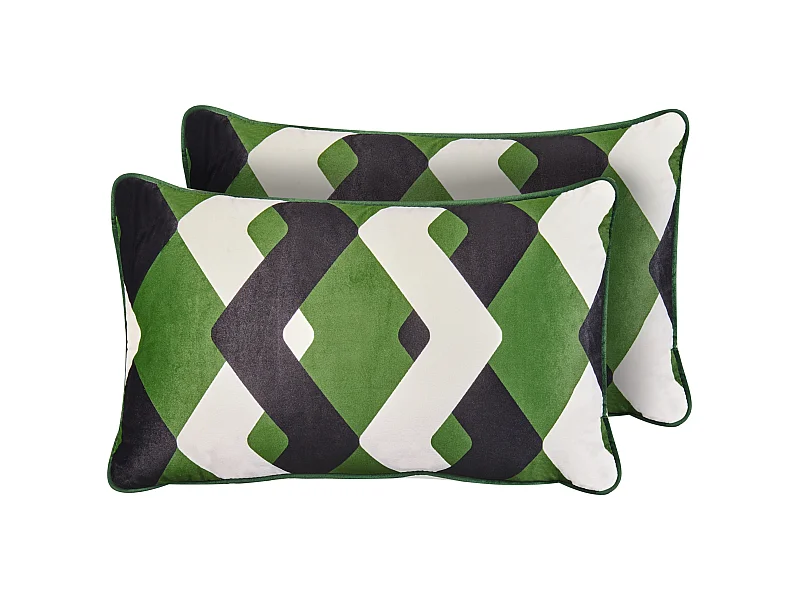 Gartenkissen 2er Set SWAY Geometrisches Muster 30 x 50 cm Bunt