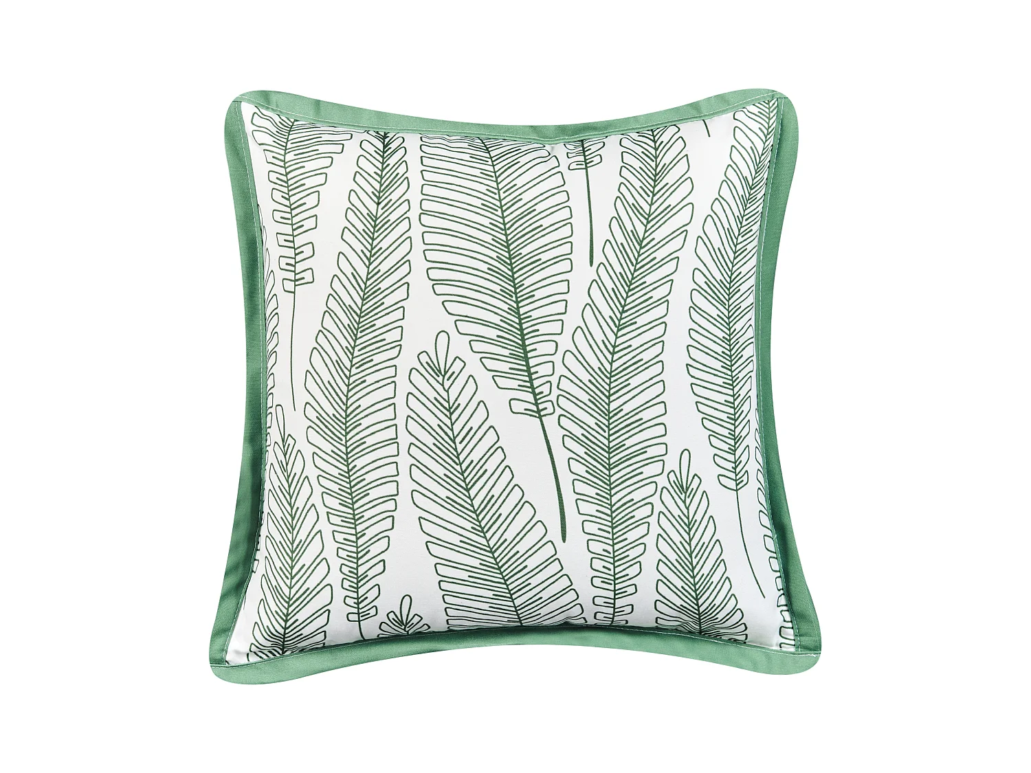 Lot de 2 coussins d'extérieur MEADOW Motif de plante 45 x 45 cm Vert