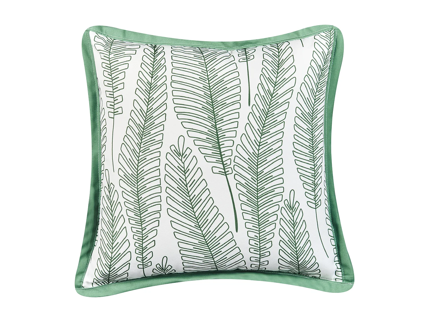 Lot de 2 coussins d'extérieur MEADOW Motif de plante 45 x 45 cm Vert