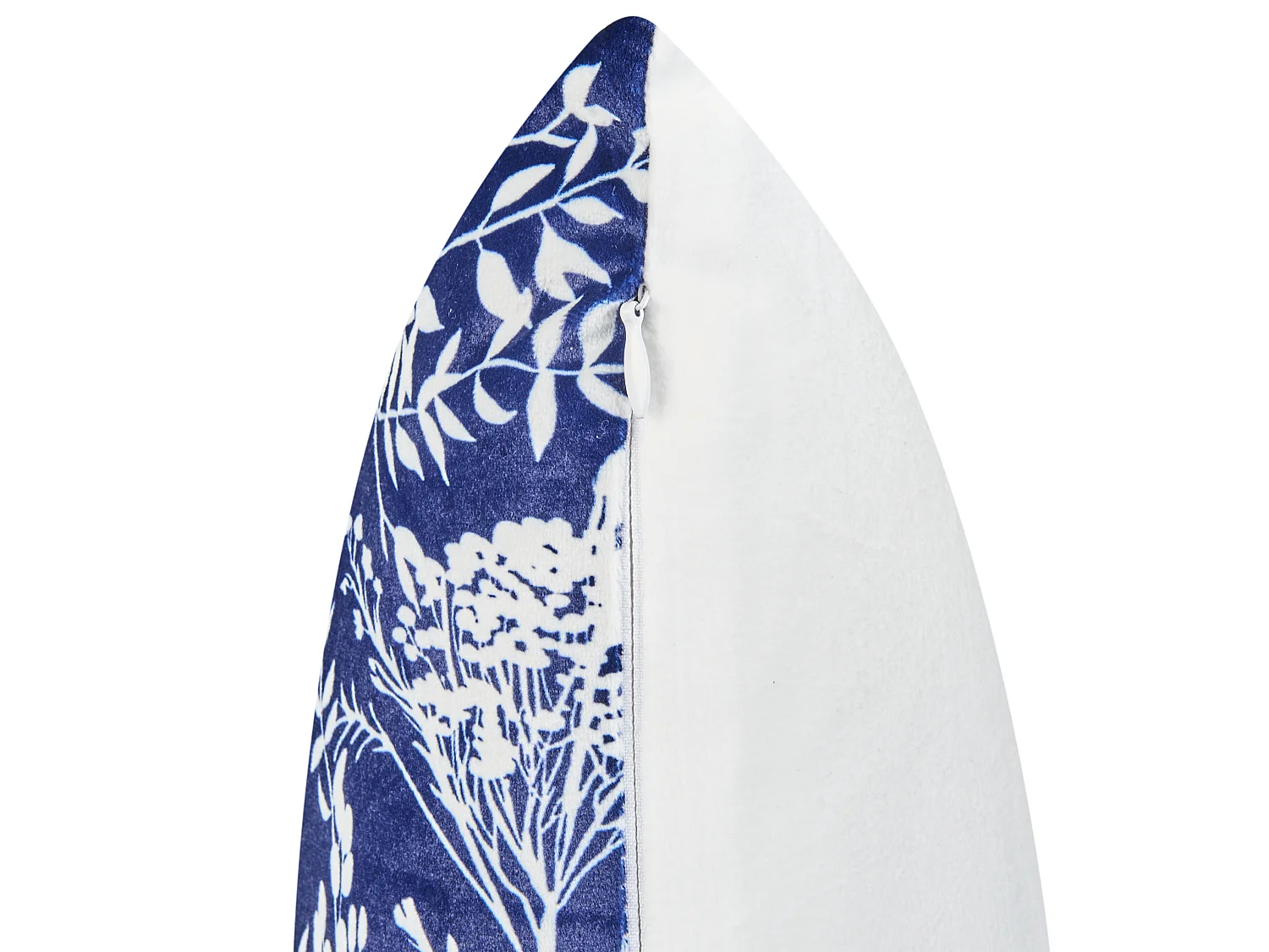 Gartenkissen 2er Set GLIMMER Pflanzenmuster 45 x 45 cm Blau