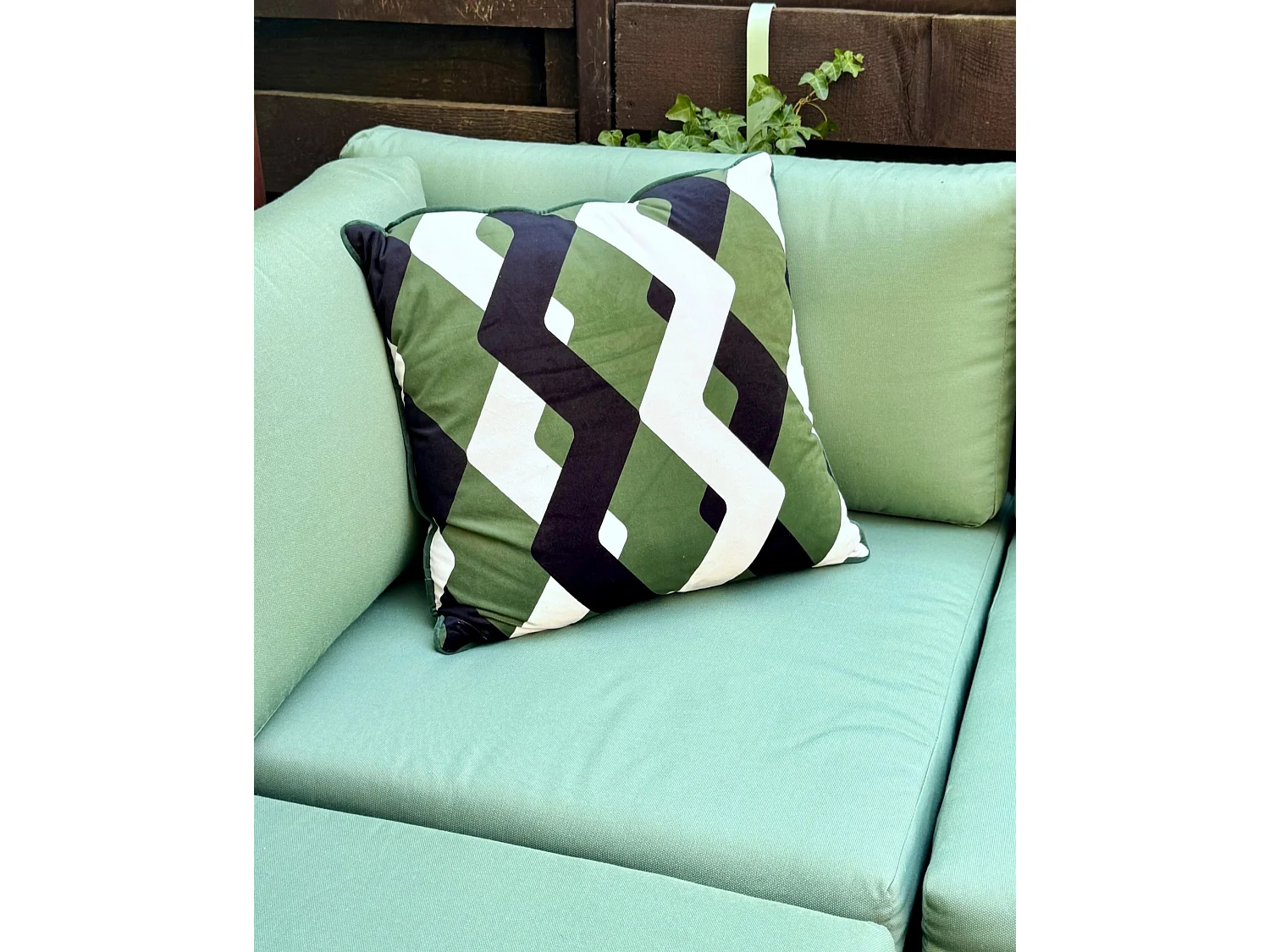 Gartenkissen 2er Set SWAY Geometrisches Muster 45 x 45 cm Bunt