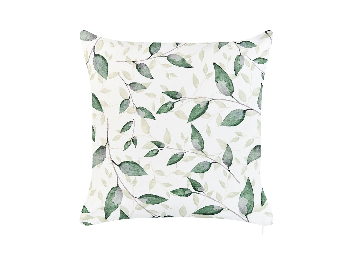 Lot de 2 coussins d'extérieur FLYLEAF Motif de plante 45 x 45 cm Vert