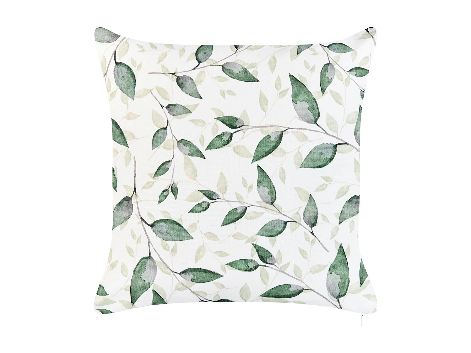 Lot de 2 coussins d'extérieur FLYLEAF Motif de plante 45 x 45 cm Vert