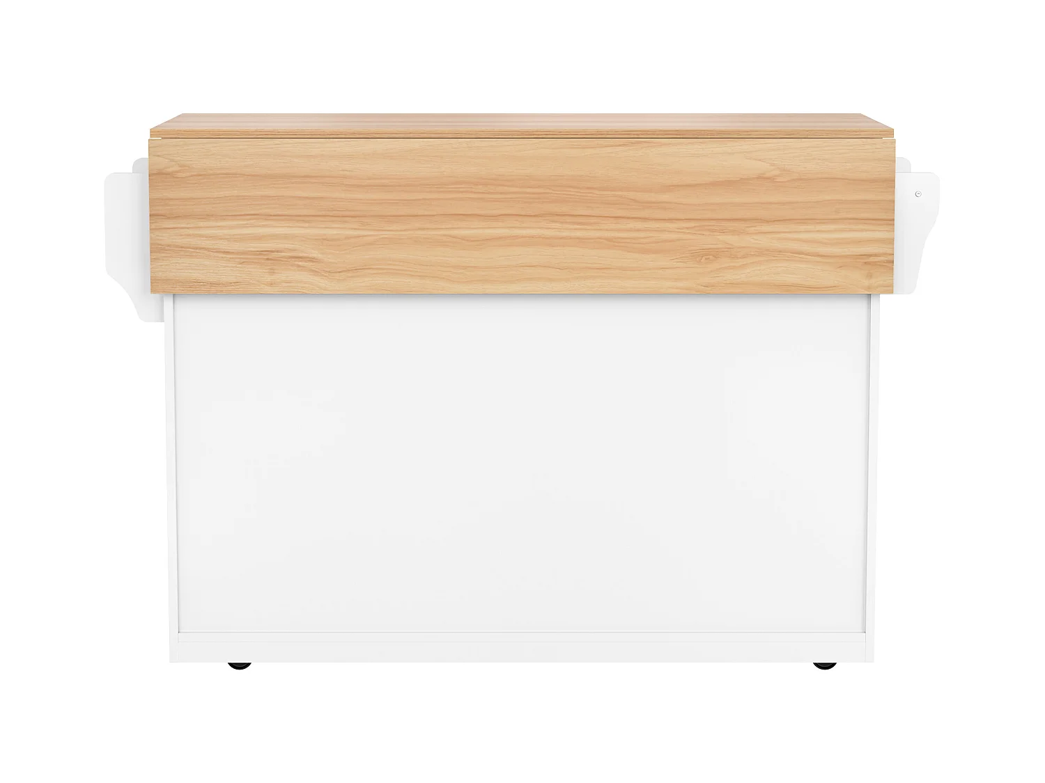 Desserte de cuisine (120x71x91.5cm)multifonction avec planche extensible, rangement pratique - Blanc